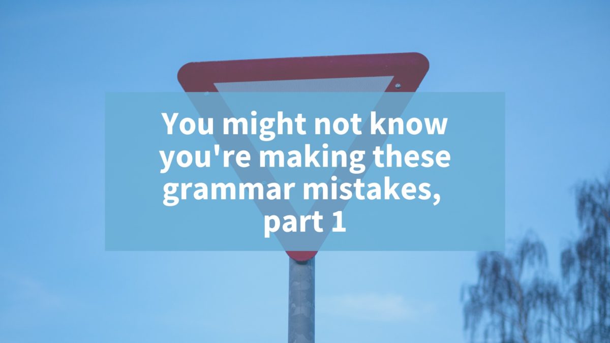 Blue sky with a red and white yield sign and blog title