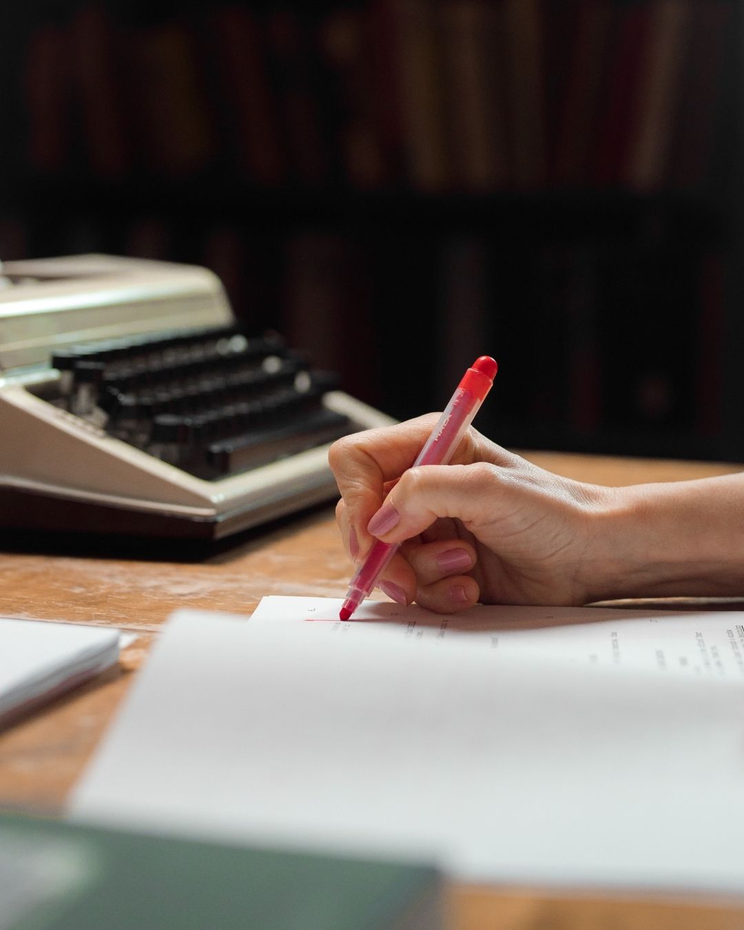 Writer at work